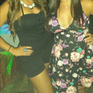 H&M Black Shorts Romper